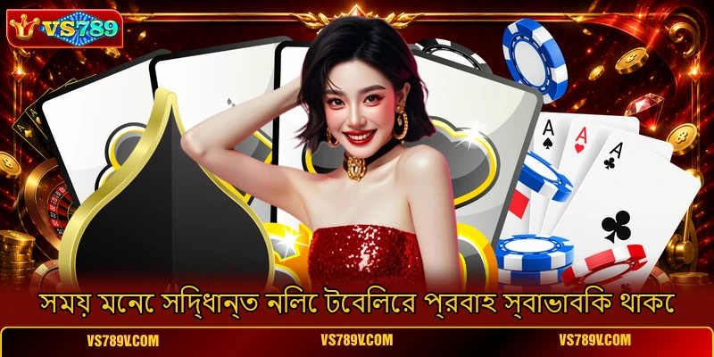 সময় মেনে সিদ্ধান্ত নিলে টেবিলের প্রবাহ স্বাভাবিক থাকে সময় মেনে সিদ্ধান্ত নিলে টেবিলের প্রবাহ স্বাভাবিক থাকে